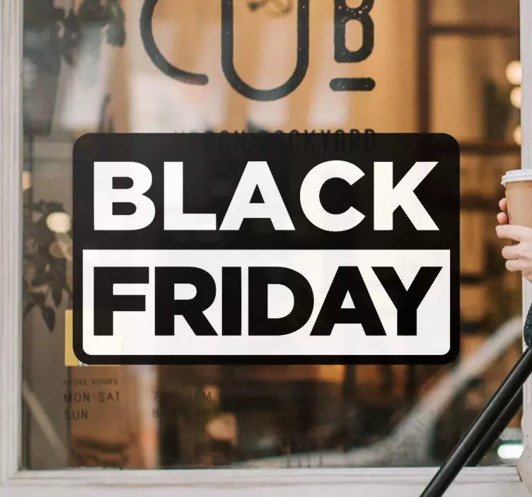 Kampanja-alennusmyyntihälytys näyteikkuna tarra - Tenstickers