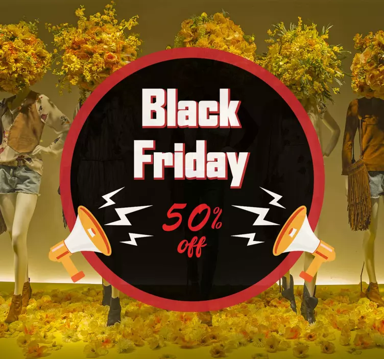Kampanja-alennustarjous Black Friday tarra - Tenstickers