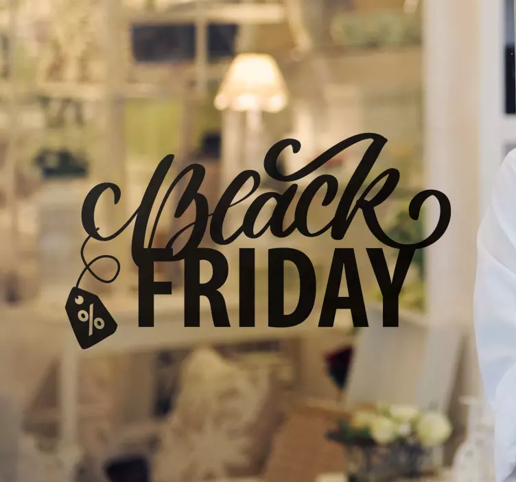 Kampanjatarjous näyteikkuna tarra - Tenstickers