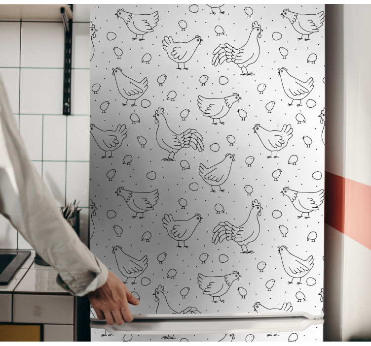 Kanakuviopäällyste jääkaappitarra - Tenstickers