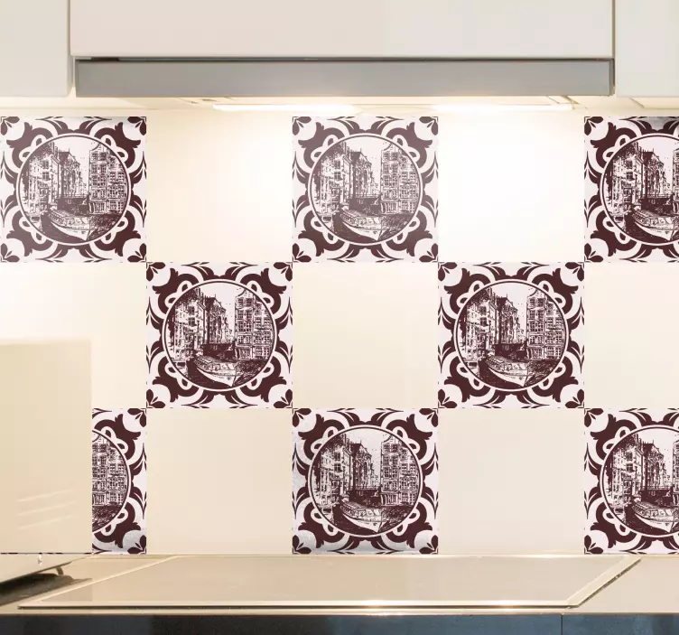 Kanavatalot ja vene kaakelitarra - Tenstickers