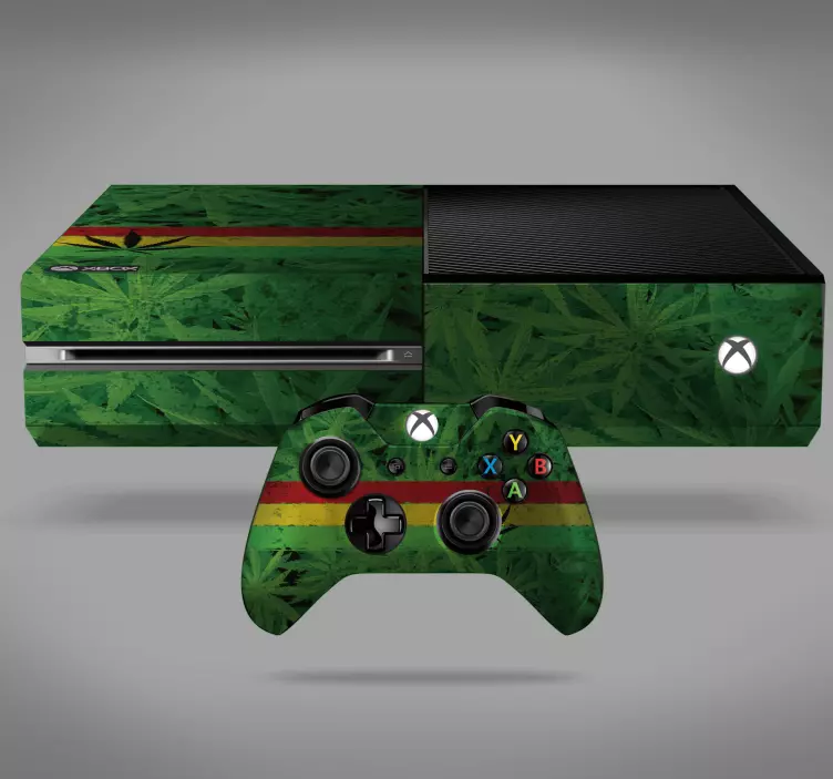 Kannabiksen kasvien xbox-iho -tarra - Tenstickers