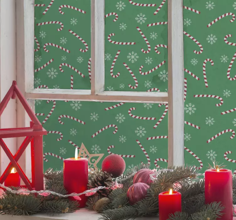 Ihana karkkitanko vihreä Ikkunatarrat - Tenstickers