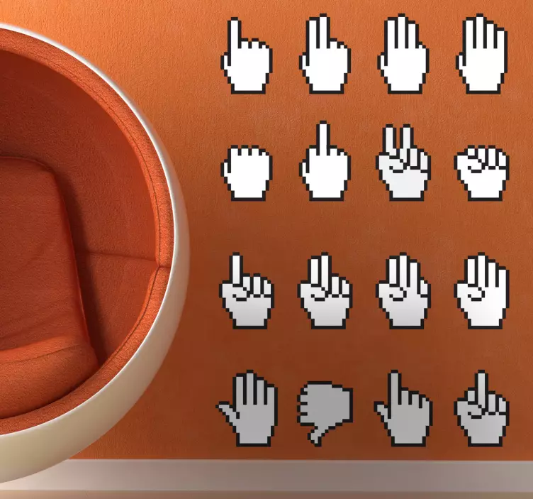 Käsikohdistimen tarran kokoelma - Tenstickers