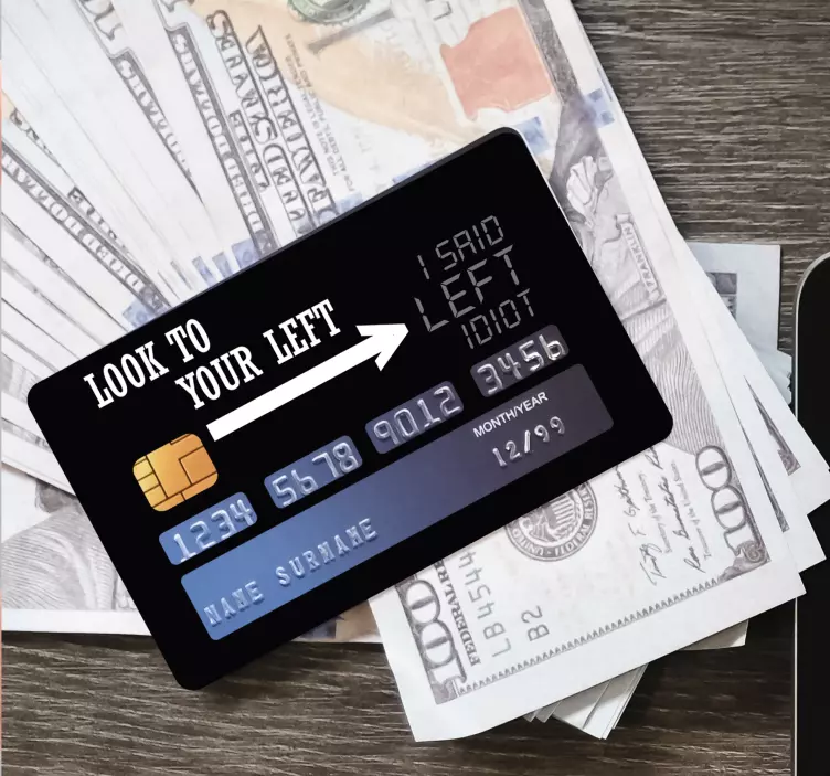 Katso vasemman kortin tarra - Tenstickers