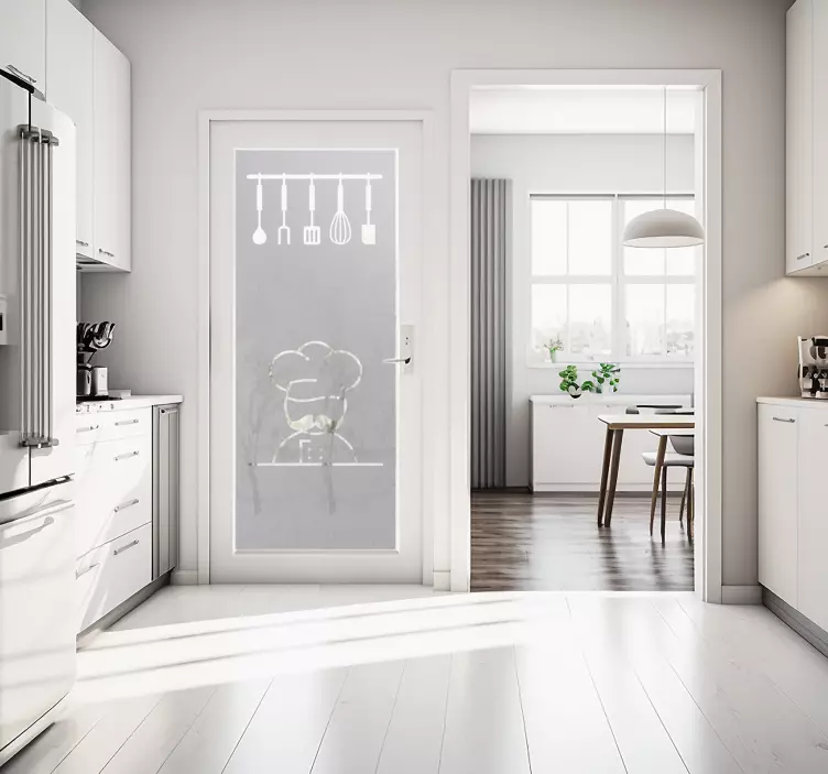 Keittiötarvikkeiden oven tarra - Tenstickers