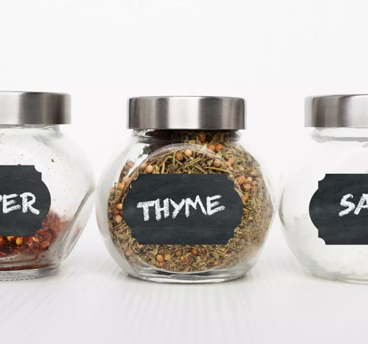 Keittiön varastotarrat kirjoitustaulu tarra - Tenstickers