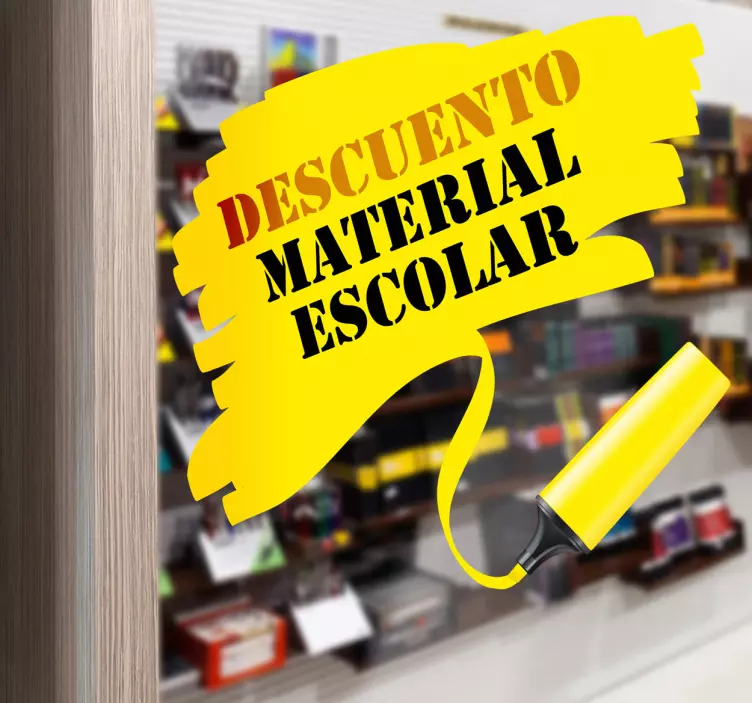 Keltainen merkki vinyyli banneri - Tenstickers