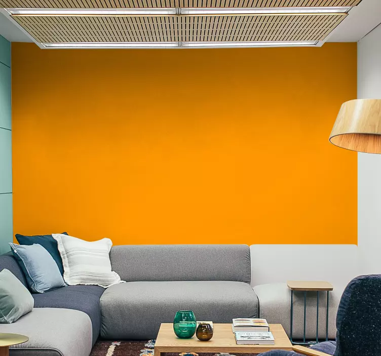 Keltainen yksivärinen vinyylitarra - Tenstickers