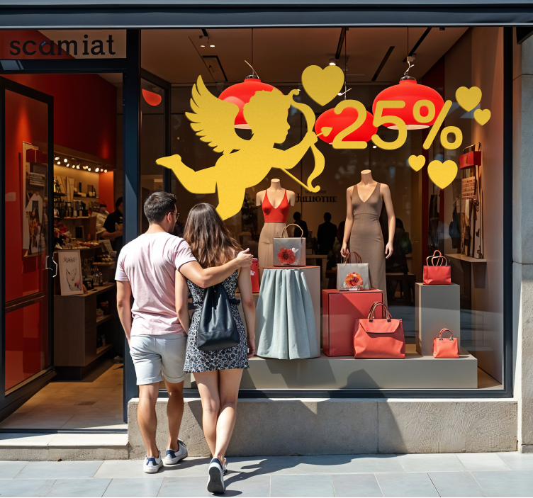 Kerubi alennus ystävänpäivä tarra - Tenstickers