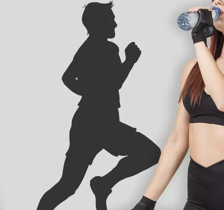 Kilpajuoksija sisustustarra - Tenstickers