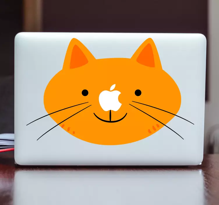 Kissan kasvot macbook tarra - Tenstickers