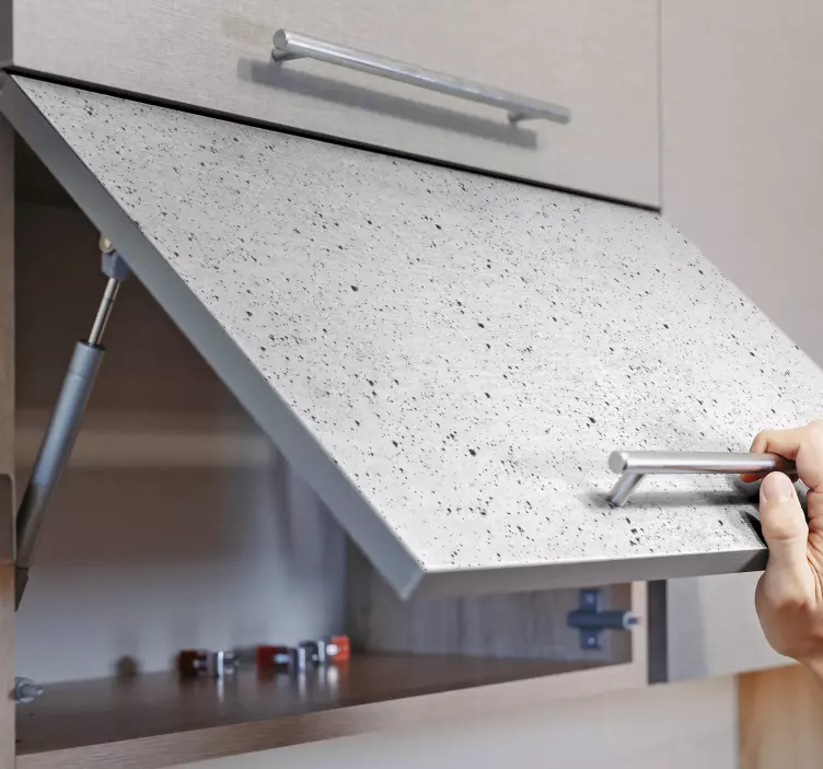 Kivi rakenne valkoinen kuvio pisteillä Huonekalutarrat - Tenstickers