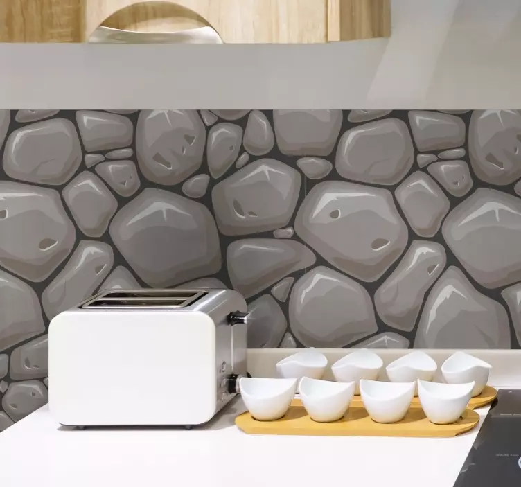 Kivi-vaikutus valokuvatapetti tarra - Tenstickers