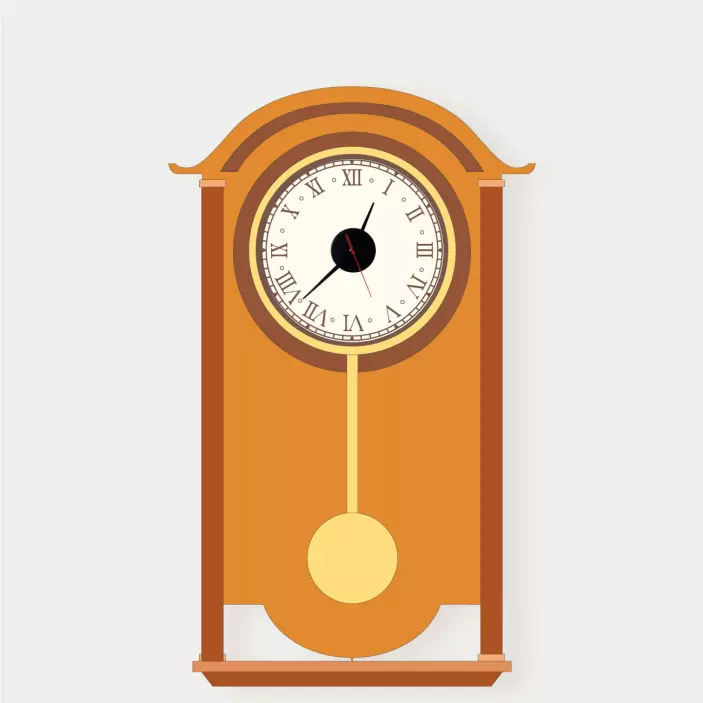 Klassinen heiluri seinätarra kello - Tenstickers