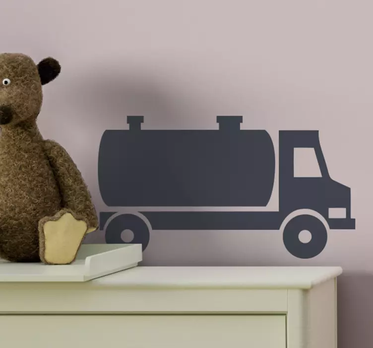 Klassinen kuorma-auton siluetti ajoneuvo seinätarra - Tenstickers