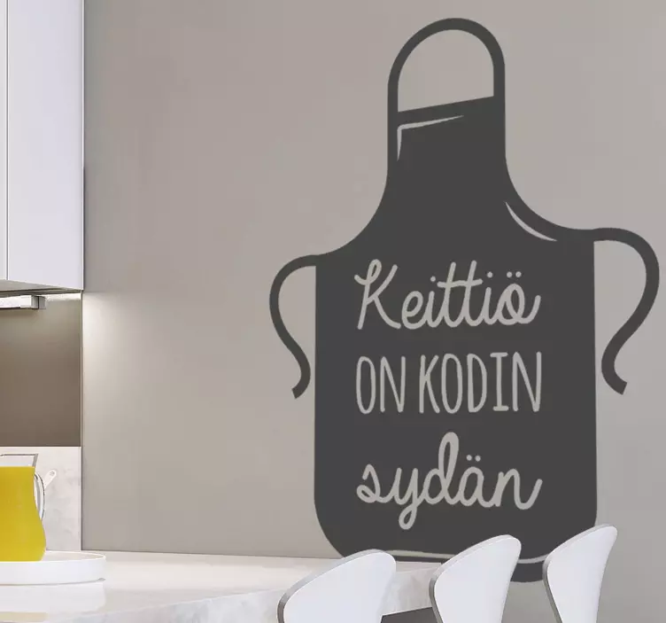 Kodin tekstitarran sydän - Tenstickers