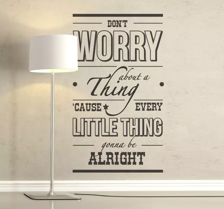 Three little birds Bob Marley Sisustustarra olohuoneeseen - Tenstickers