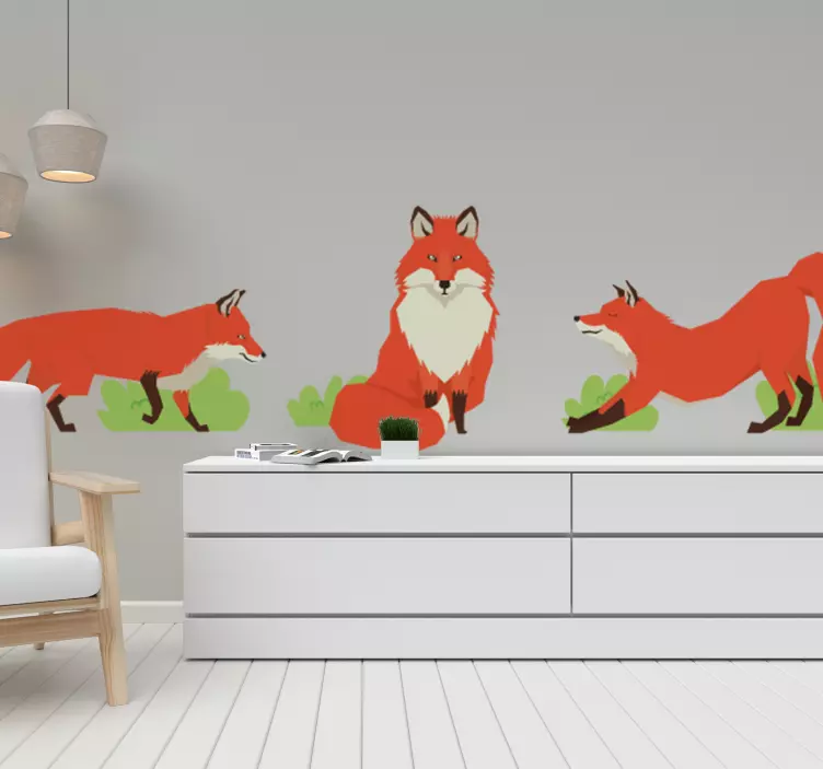 Kolmen ketun sarja Villieläintarra - Tenstickers