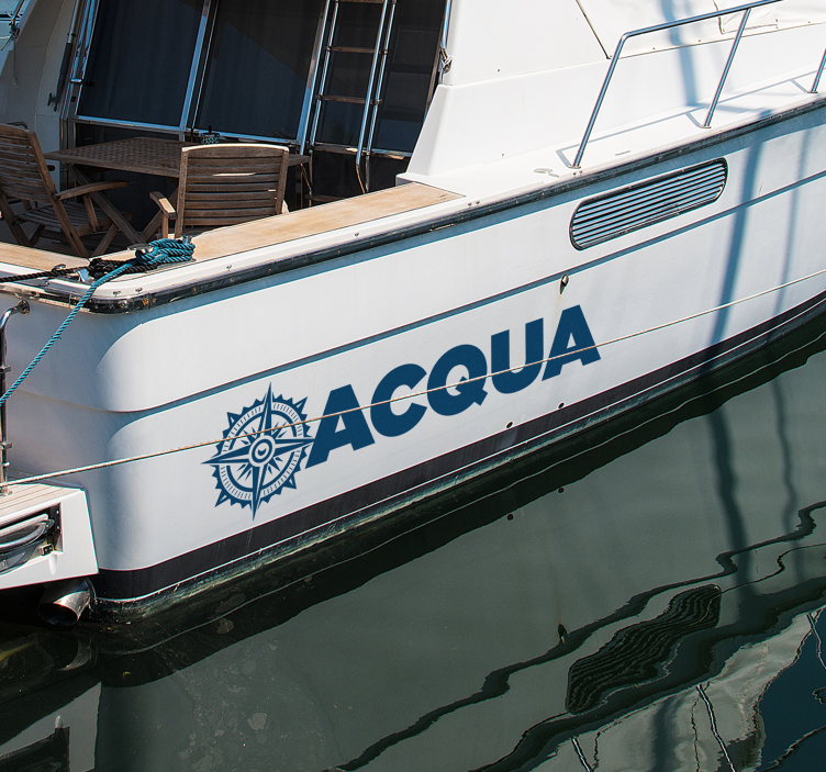 Kompassi ruusu henkilökohtainen tarra - Tenstickers