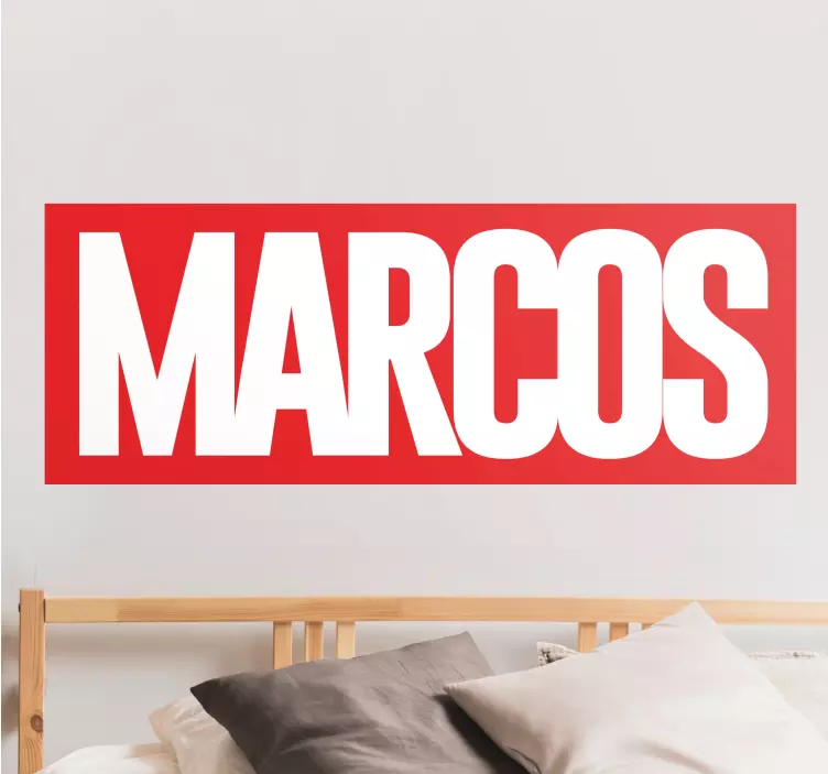 Koominen henkilökohtainen nimi seinätarrat lastenhuone - Tenstickers