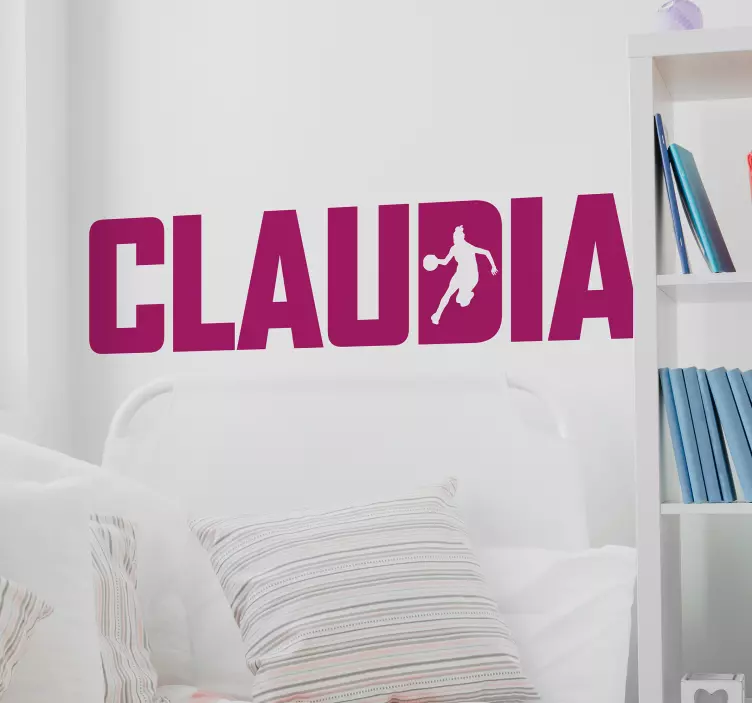 Koripalloilija nimellä koripallo tarra - Tenstickers