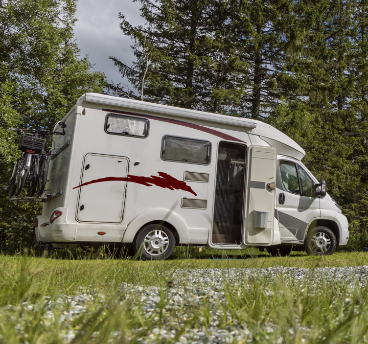 Koristeellinen sivuvaunu tarrat asuntovaunuun - Tenstickers