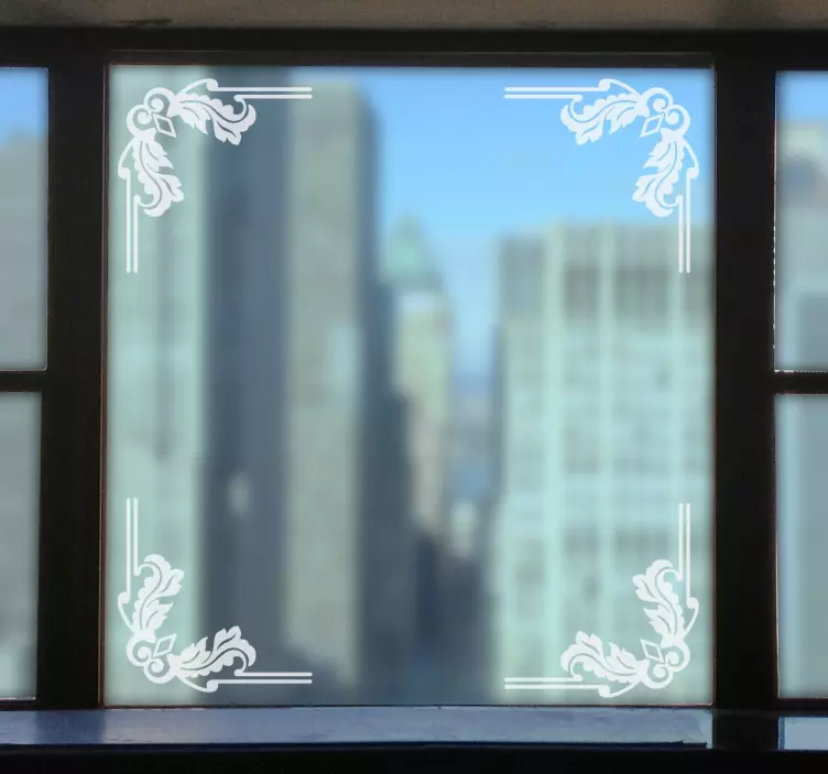 Koristeellisia hienoja ikkunatarra - Tenstickers