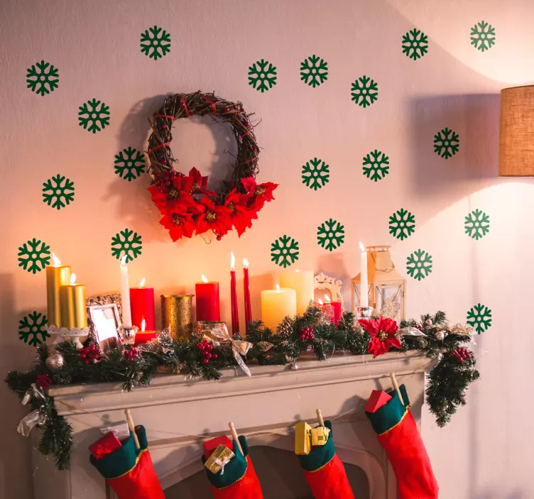 Koristetarra lumihiutaleet - Tenstickers