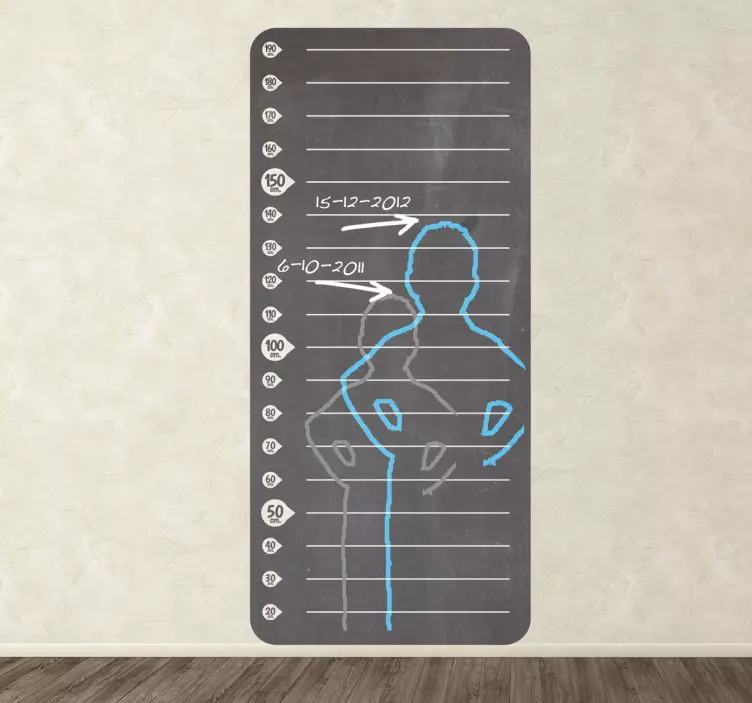 Korkeusmittataulun liitutaulu - Tenstickers