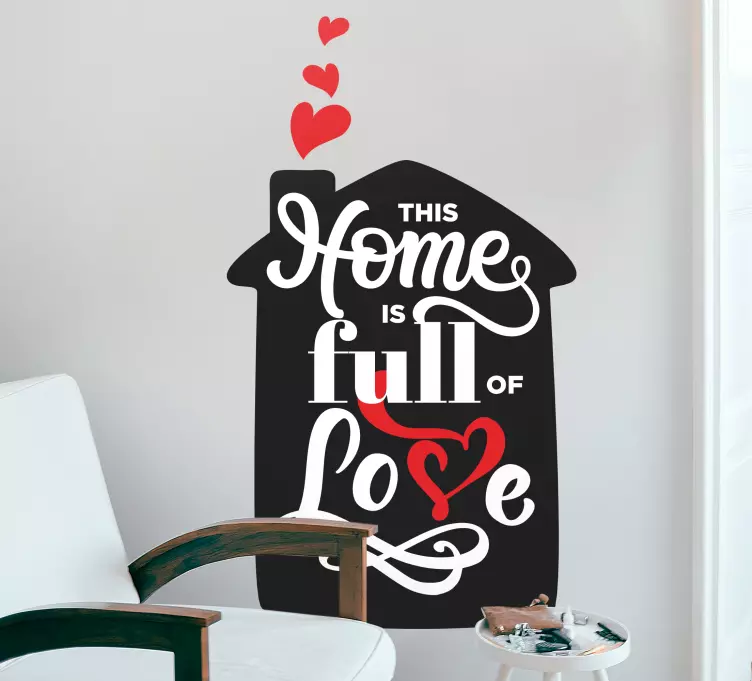 Koti täynnä rakkautta kotitekstitarrat - Tenstickers