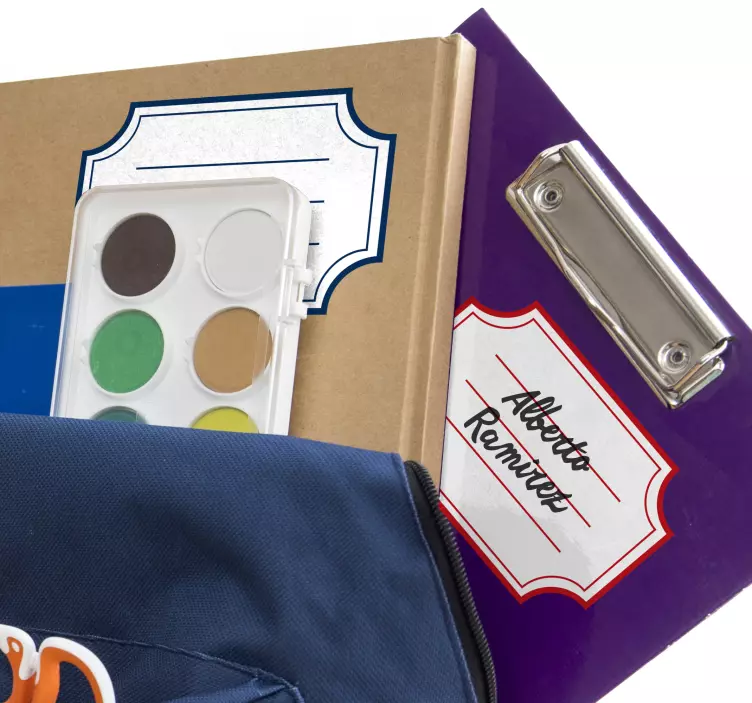 Koulutarvikkeiden etiketit - Tenstickers