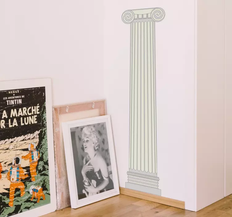 Kreikan sarakkeen sisustustarra olohuoneeseen - Tenstickers