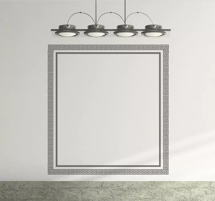 Kreikkalainen neliönmuotoinen tarra - Tenstickers