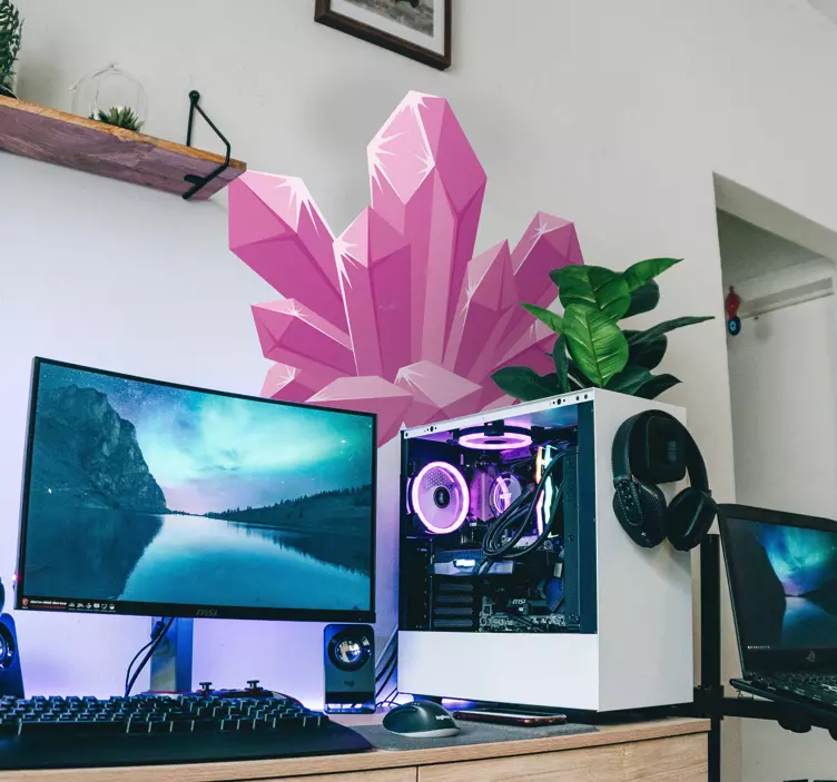 Kristallikvartsia sisustustarra nuoren lapsen huoneeseen - Tenstickers