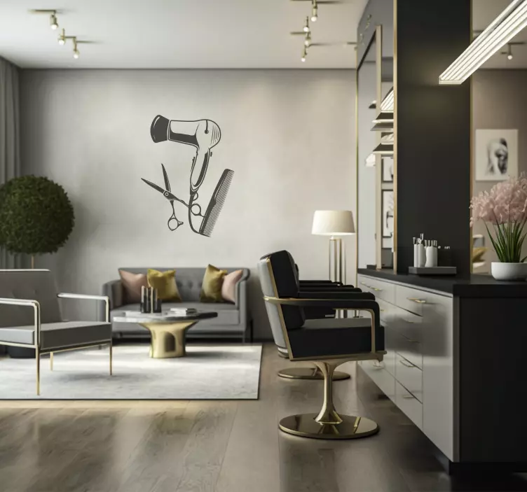 Kuivausrummun siluetti profiilitarrat - Tenstickers