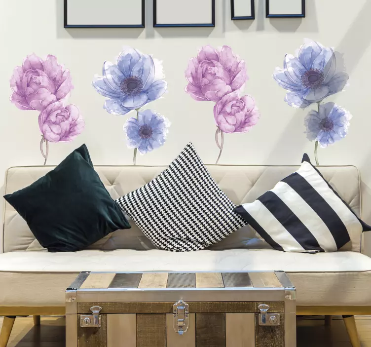 Kukat kukka seinä tarra - Tenstickers