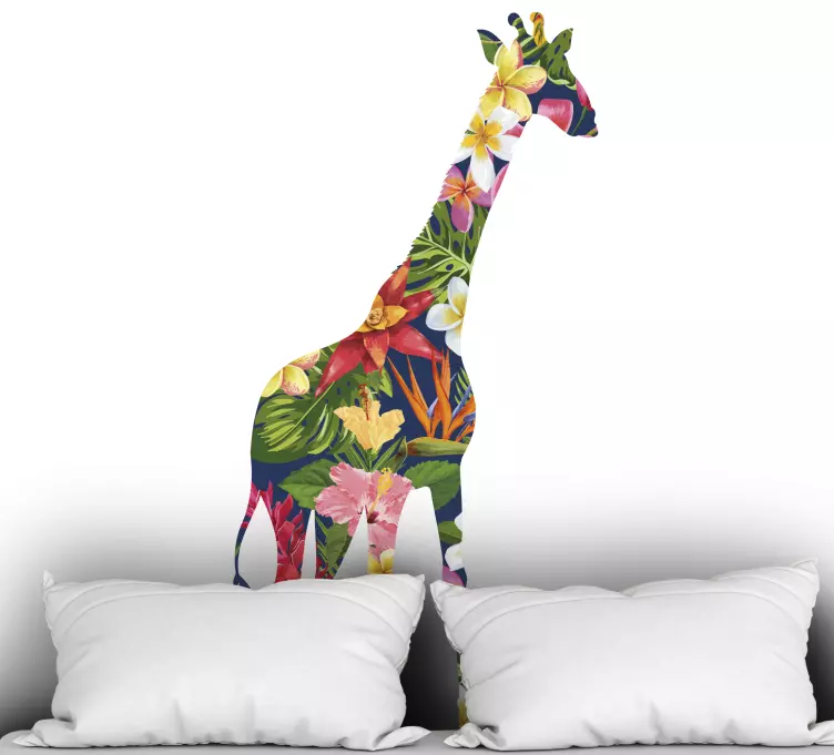 Kukka kirahvi Villieläintarra - Tenstickers