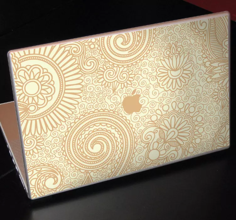 Kukka-macbook-tarra - Tenstickers