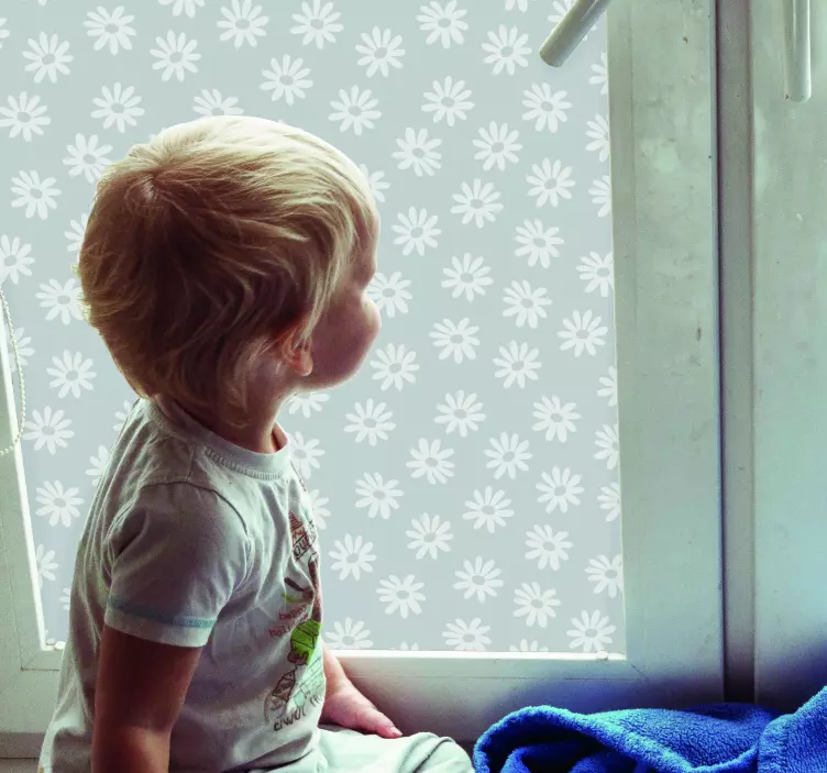 Kukkainen ikkuna Ikkunatarrat - Tenstickers