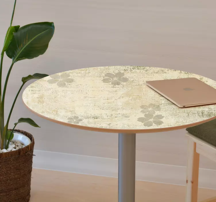 Kukkakuvioinen peittokuva huonekalutarra - Tenstickers