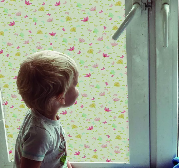 Kukkia ja perhosia Ikkunatarrat - Tenstickers