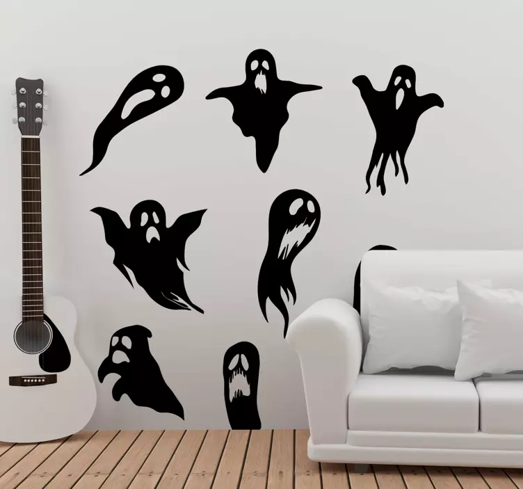Kummituksia halloween tarrat - Tenstickers