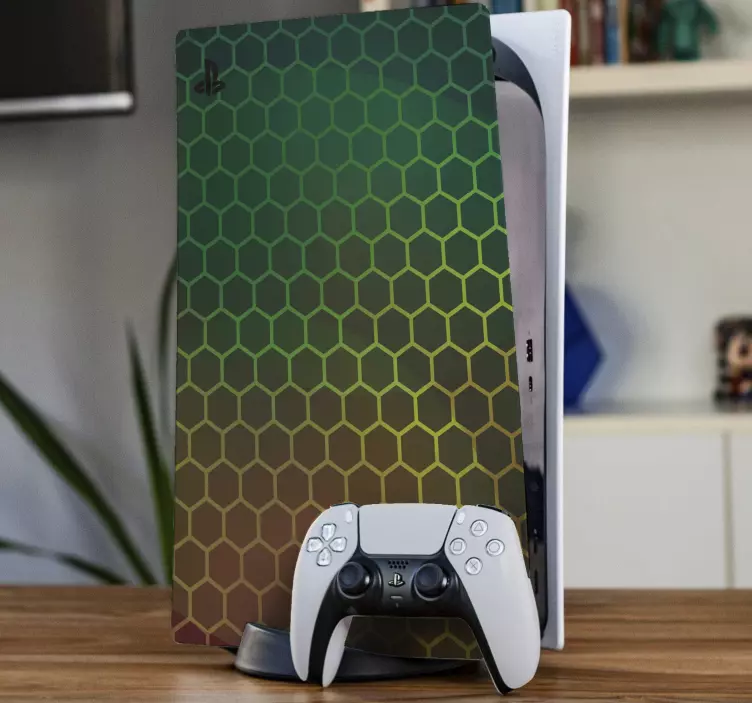 Kuusikulmainen kuvio PS5 skin - Tenstickers