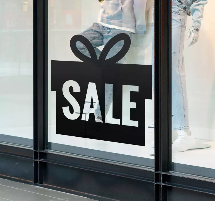 Lahjapaketti myyntitarra - Tenstickers