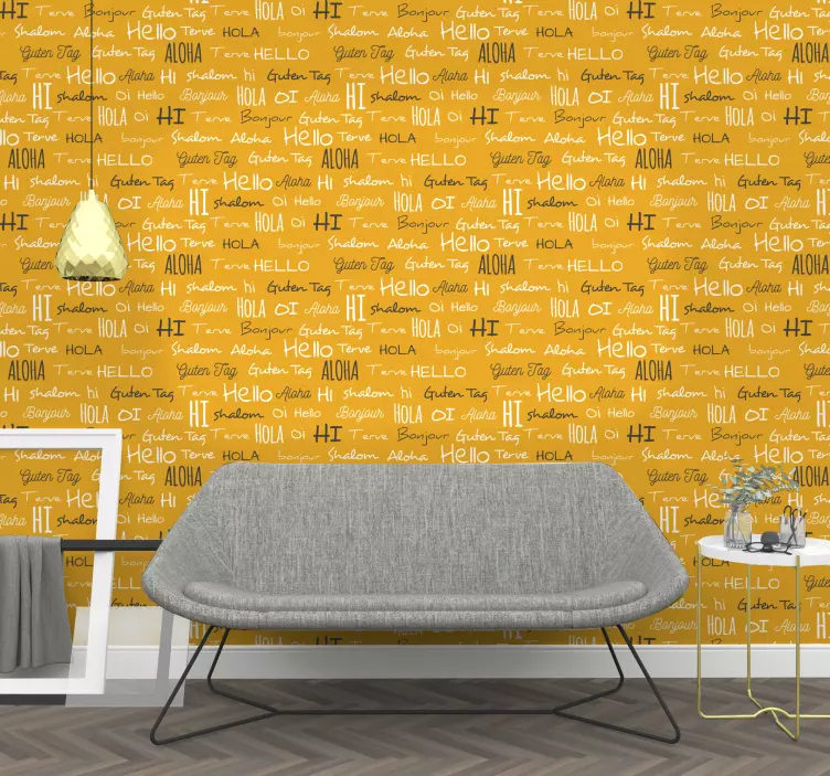 Lämpimiä tervehdyskuvioita sijaintitarra - Tenstickers