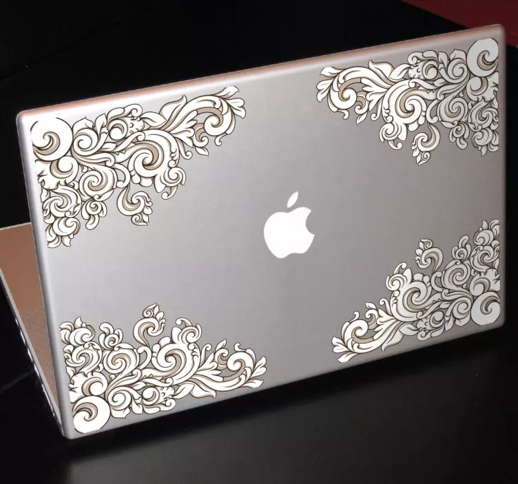 Läppäritarra koristeelliset reunat - Tenstickers