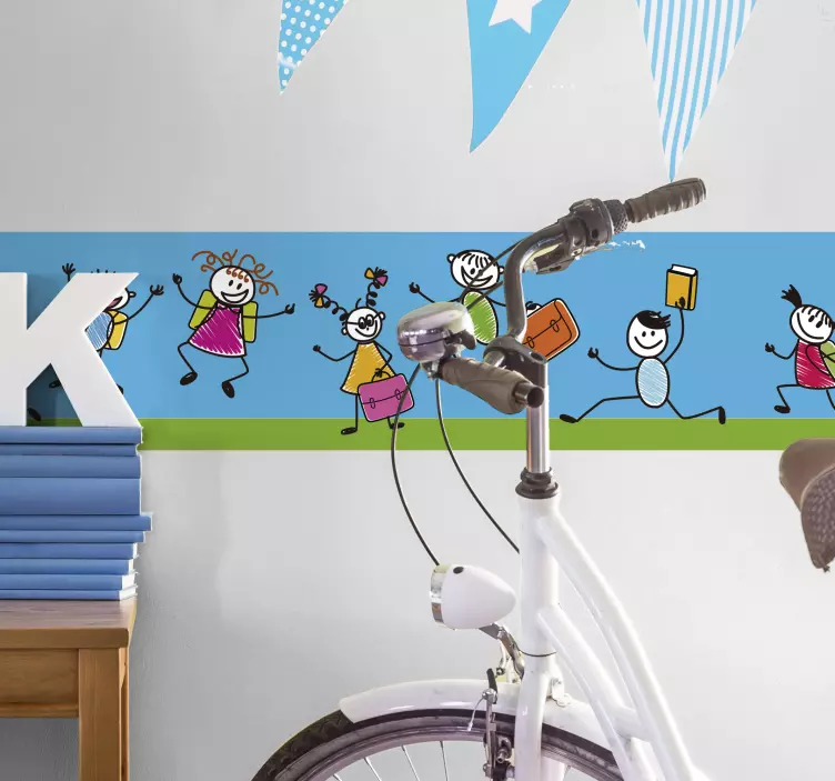 Lapset hauskaa seinä tarra - Tenstickers