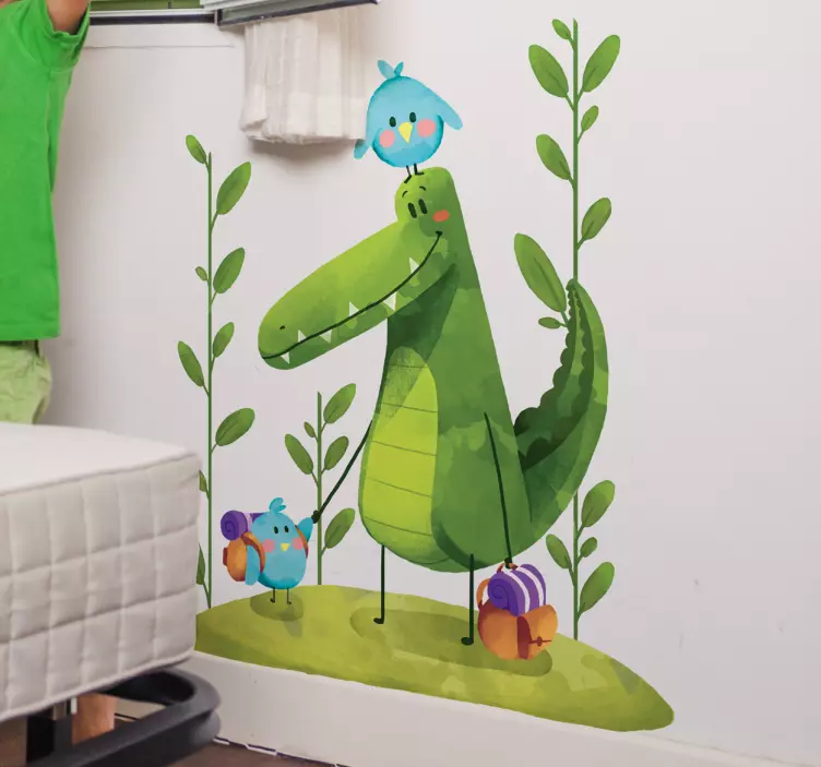 Lasten sisustustarra dino ja ystävät - Tenstickers