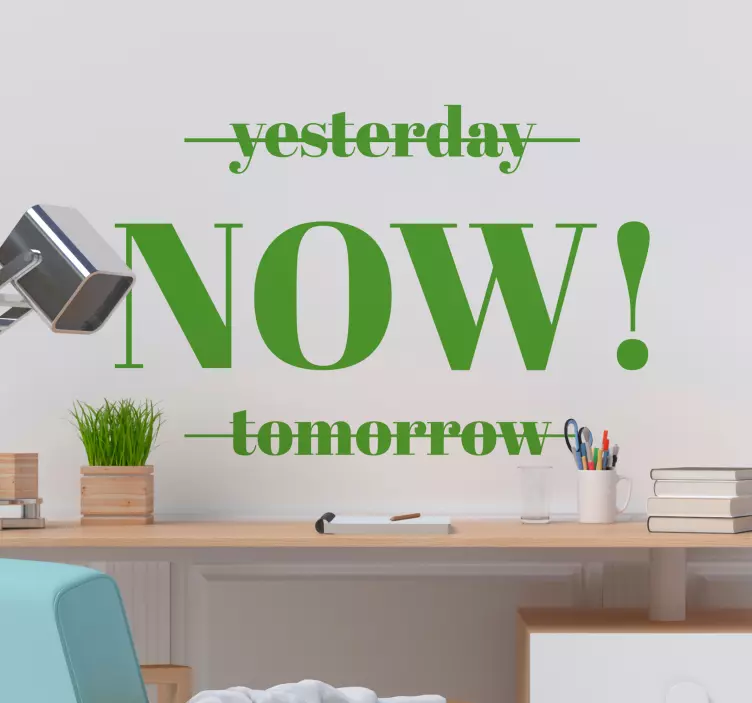 Lause minimalismi motivoiva seinä tarra - Tenstickers